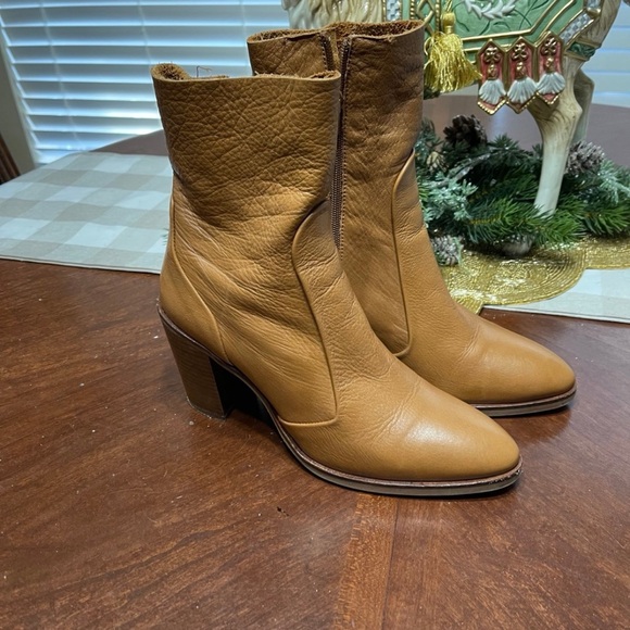 Topshop magnificent sock Leather Ankle Boots - Picture 2 of 11